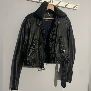 Black Women's Leather Jacket